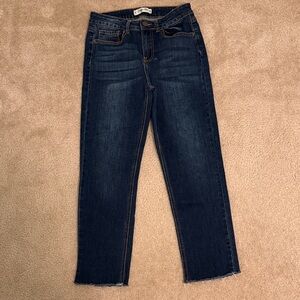 Indigo Rein Dark Blue Junior Girls Jeans L 26 W 28